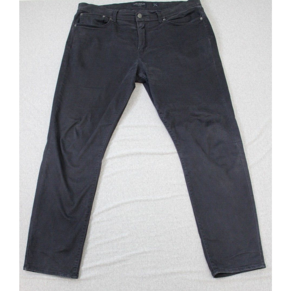 Lucky Brand‎ Jeans Mens 38 x 32 Black 121 Slim Straight Cotton Blend Stretch